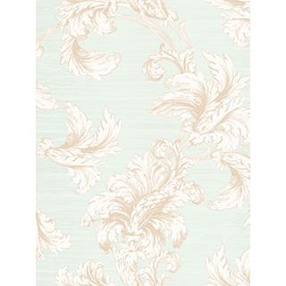 Seabrook Designs CM10602 Camille Acanthus Leaves Acrylic Coated Wallpaper